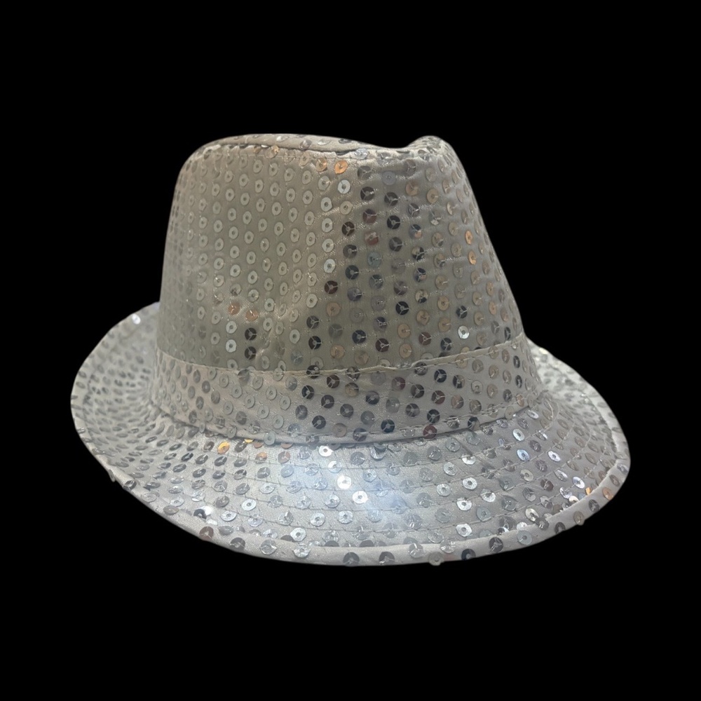 ✨ White Sparkle Dancer Fedora — Never Worn ✨ - Picture 2 of 2